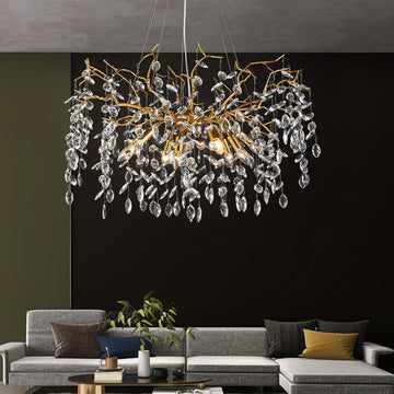 Luxury Branch Ceiling Chandelier for Dining Room 31.5" D