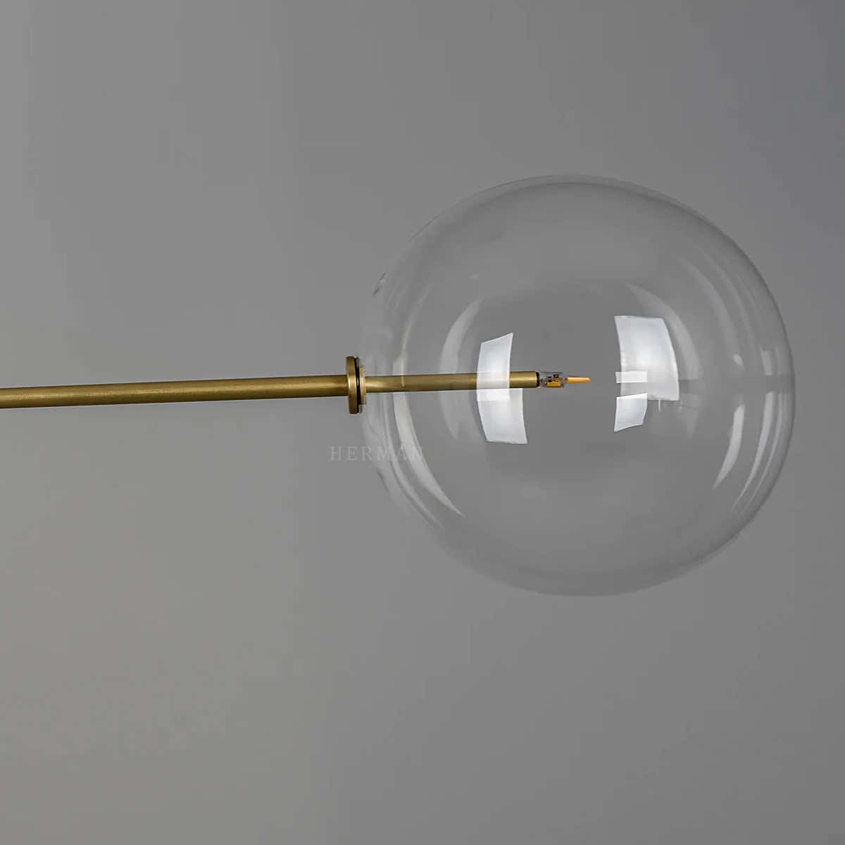 Aero 12-Light Modern Brass Chandelier