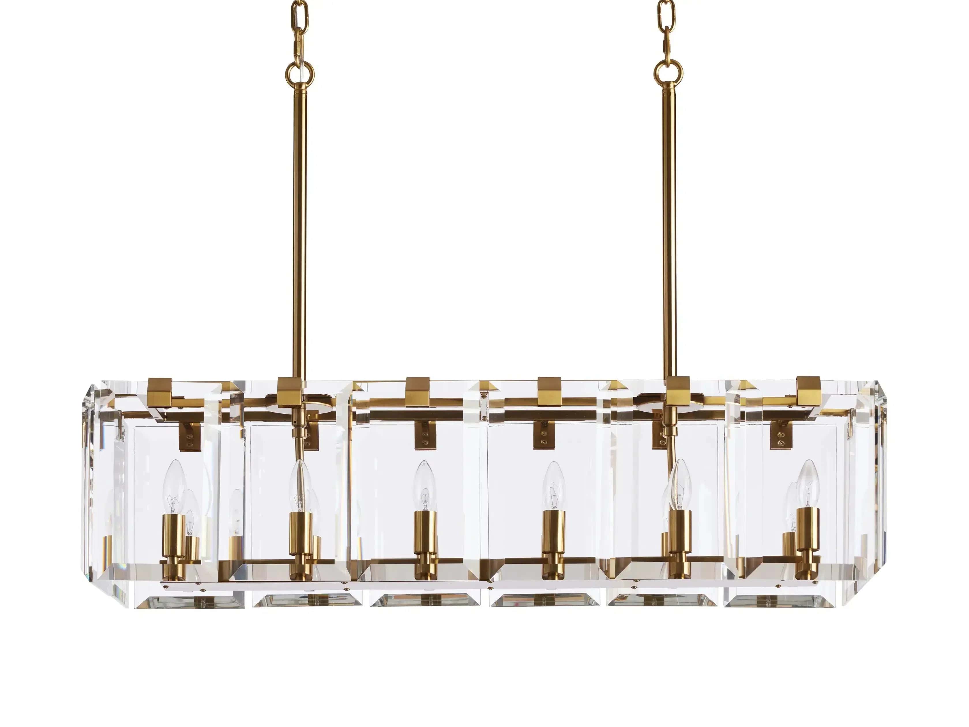 Amaya Rectangular Chandelier 40" 53"