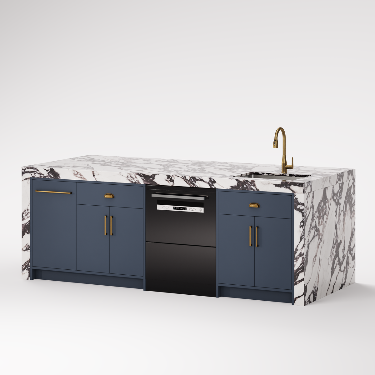 Custom Stone Kitchen Island