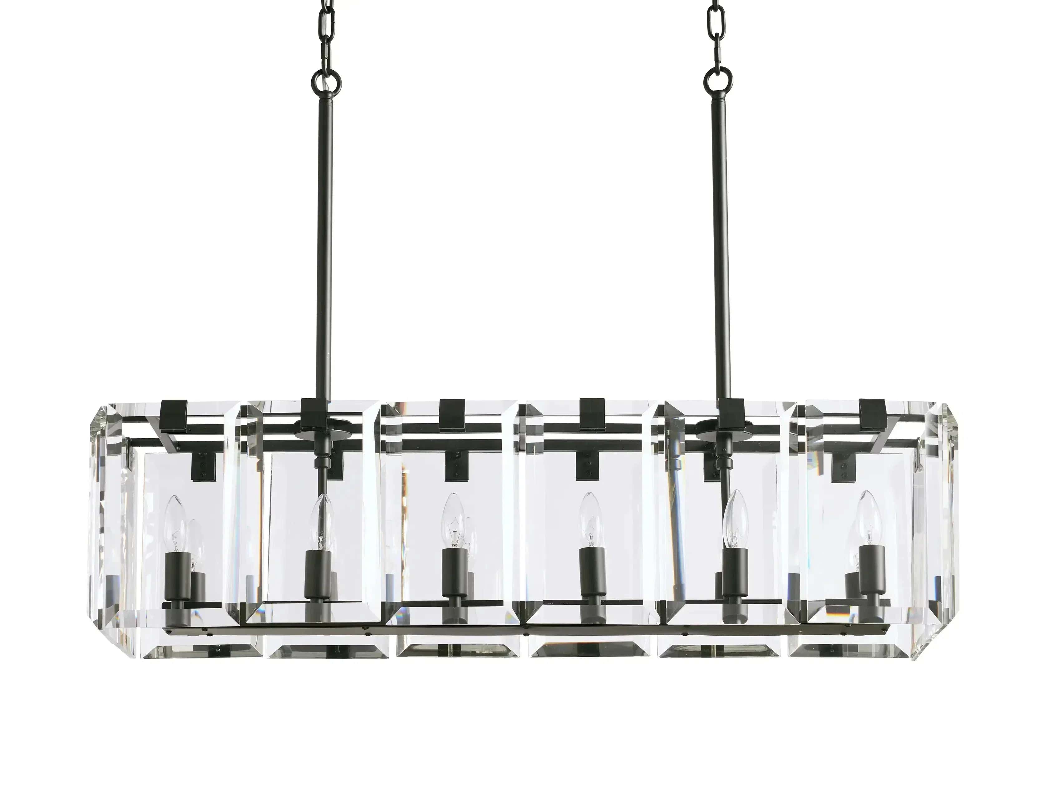 Amaya Rectangular Chandelier 40" 53"