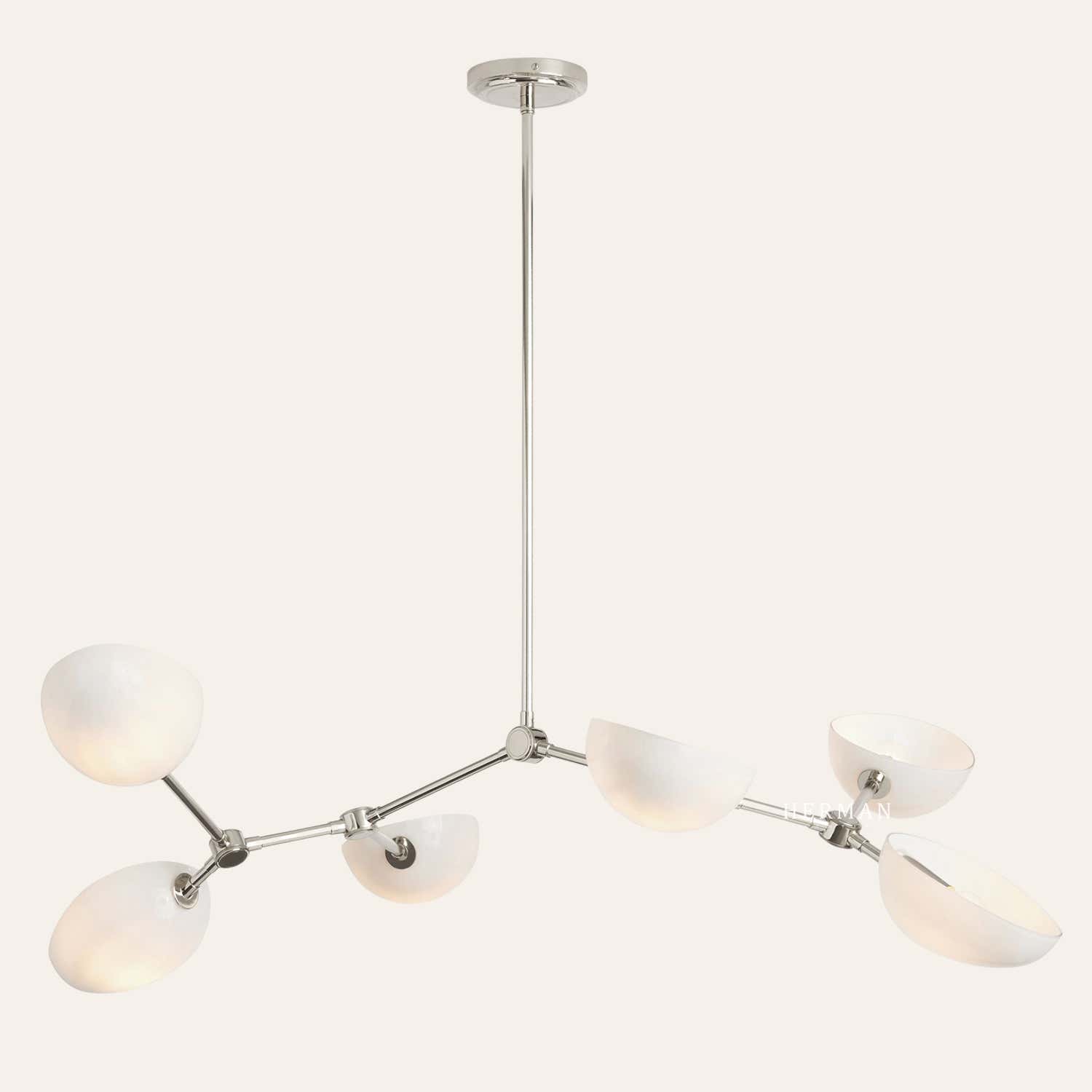 Argus Glass Chandelier 45" Width