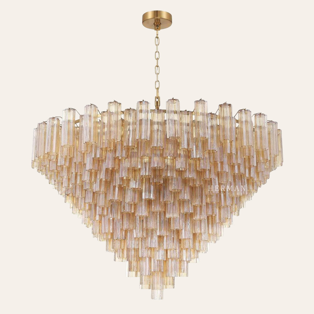 Addis Murano Glass 40 Light Chandelier 62" W
