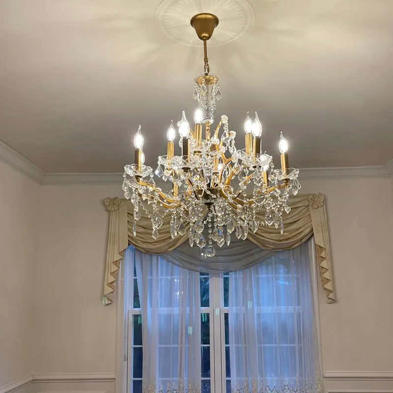 Rocaille Iron & Crystal Chandelier