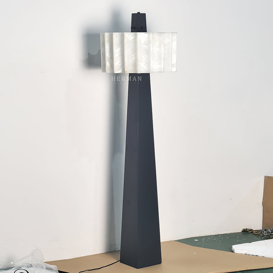 Alabaster Pantheon Floor Lamp