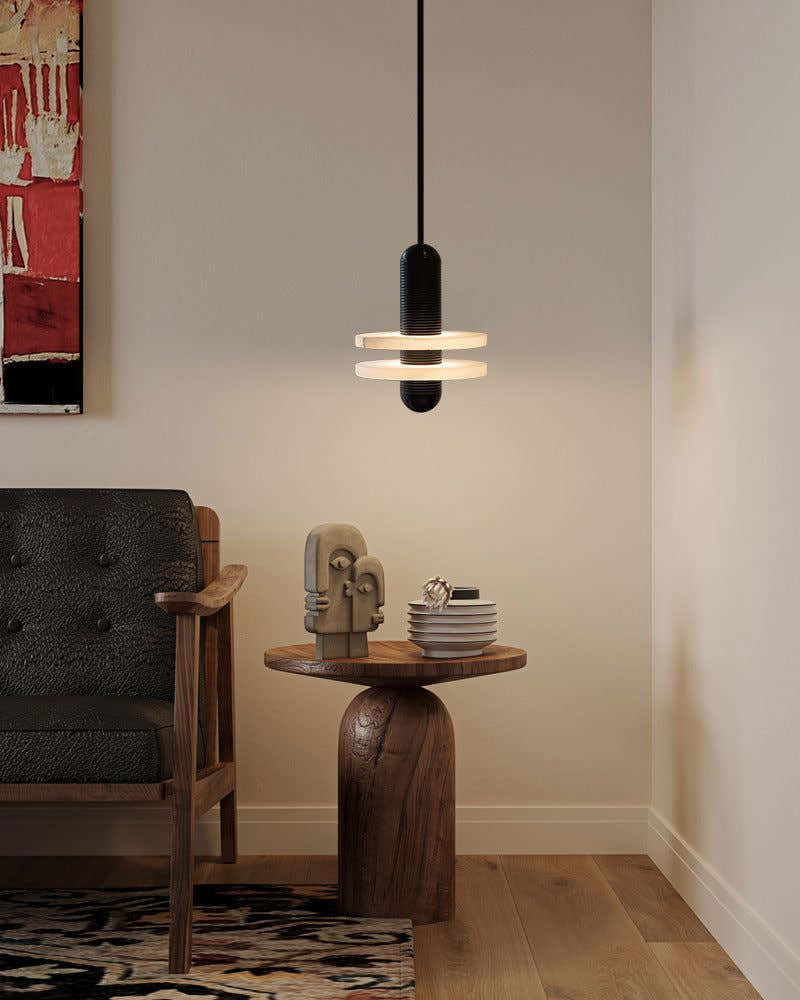 Alabaster Modern Marble Ring Pendant Light