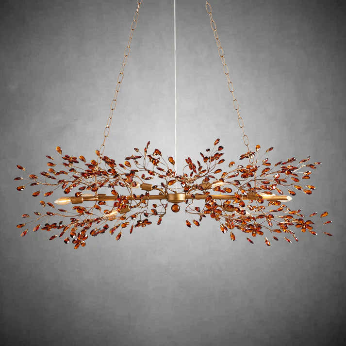 Fiore Colored Linear Chandelier 43" 51" 68"