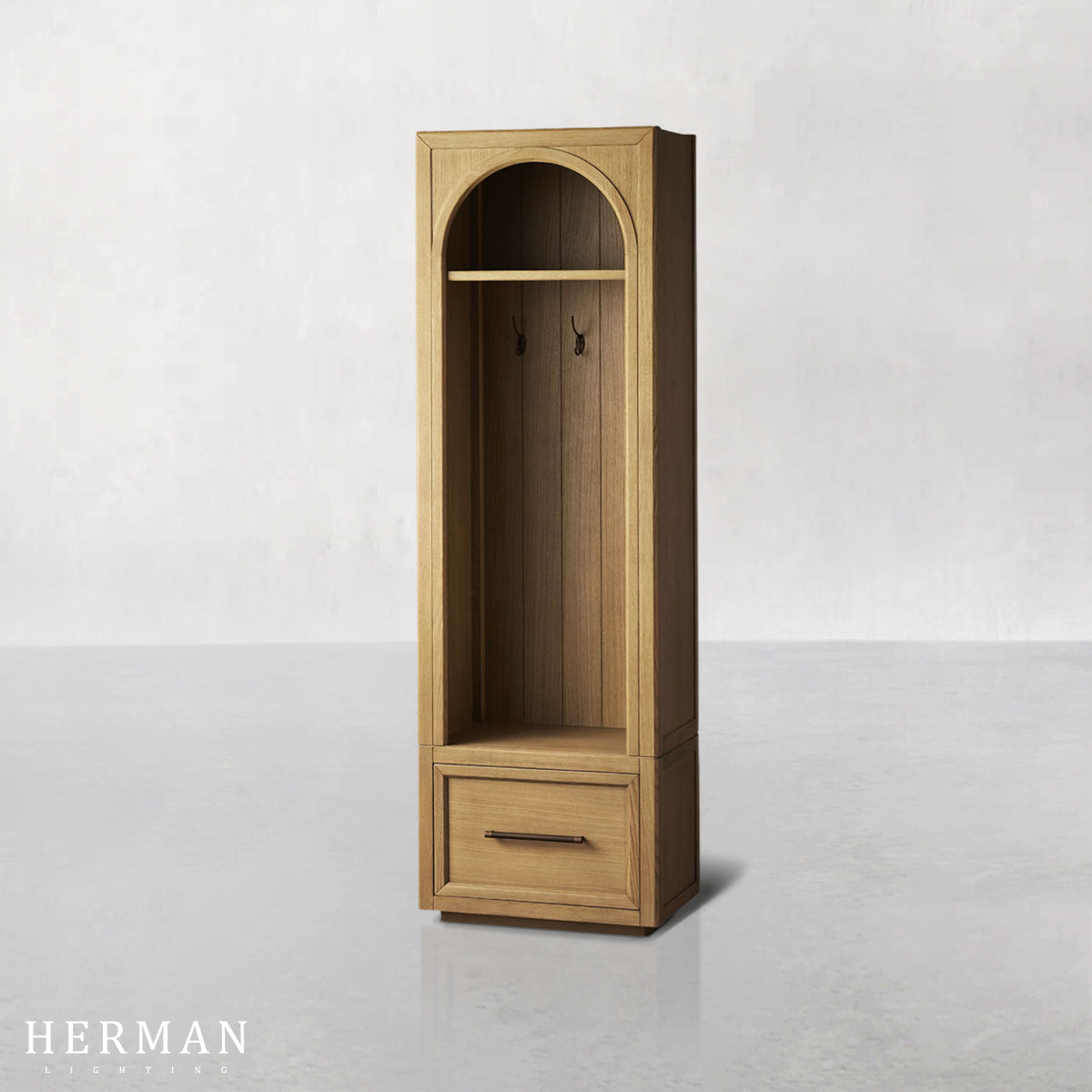 Hattie Single Entryway Cabinet in Oak 25"W