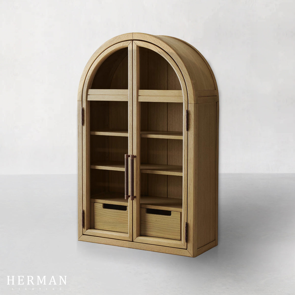 Hattie Wall Mounted Cabinet in Oak 24"W