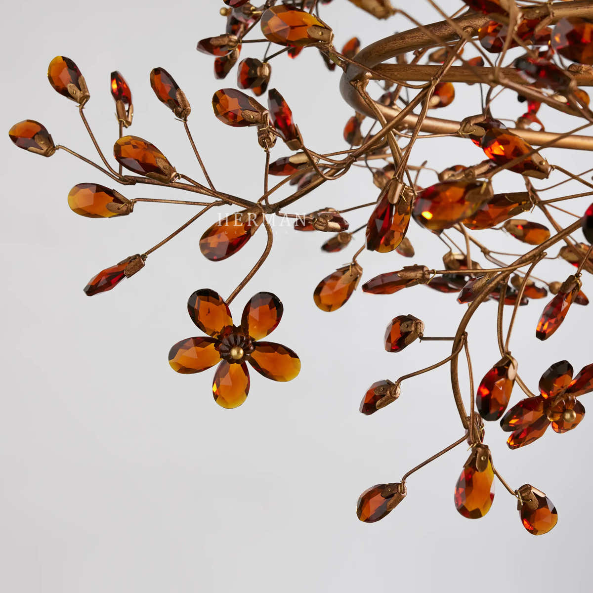 Fiore Colored Oval Chandelier 62" 74"