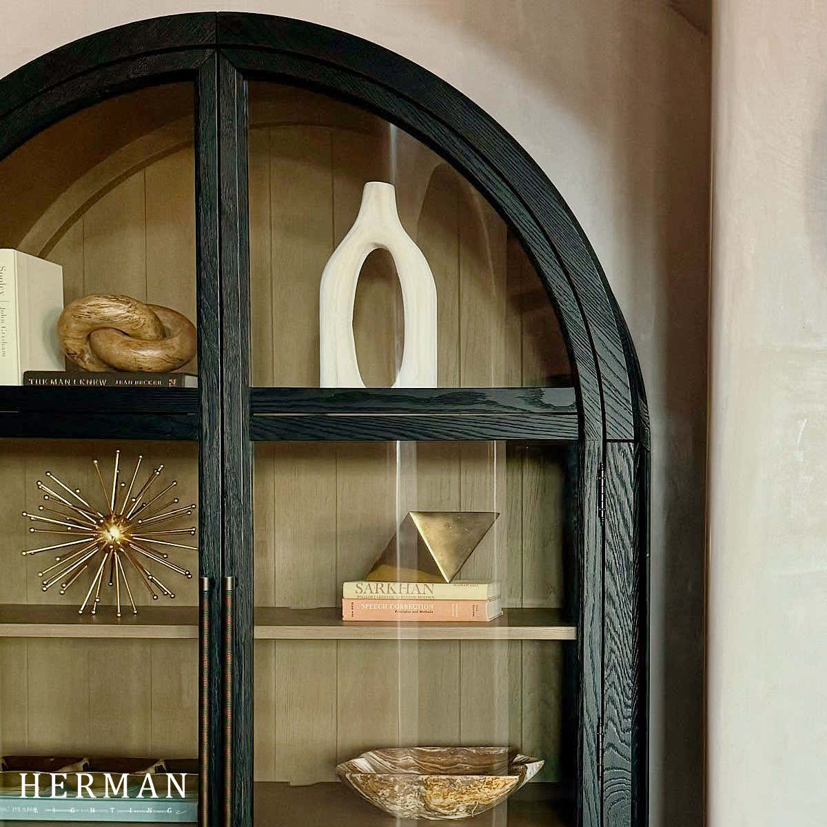 Hattie Accent Cabinet in Oak 36"W 46"W