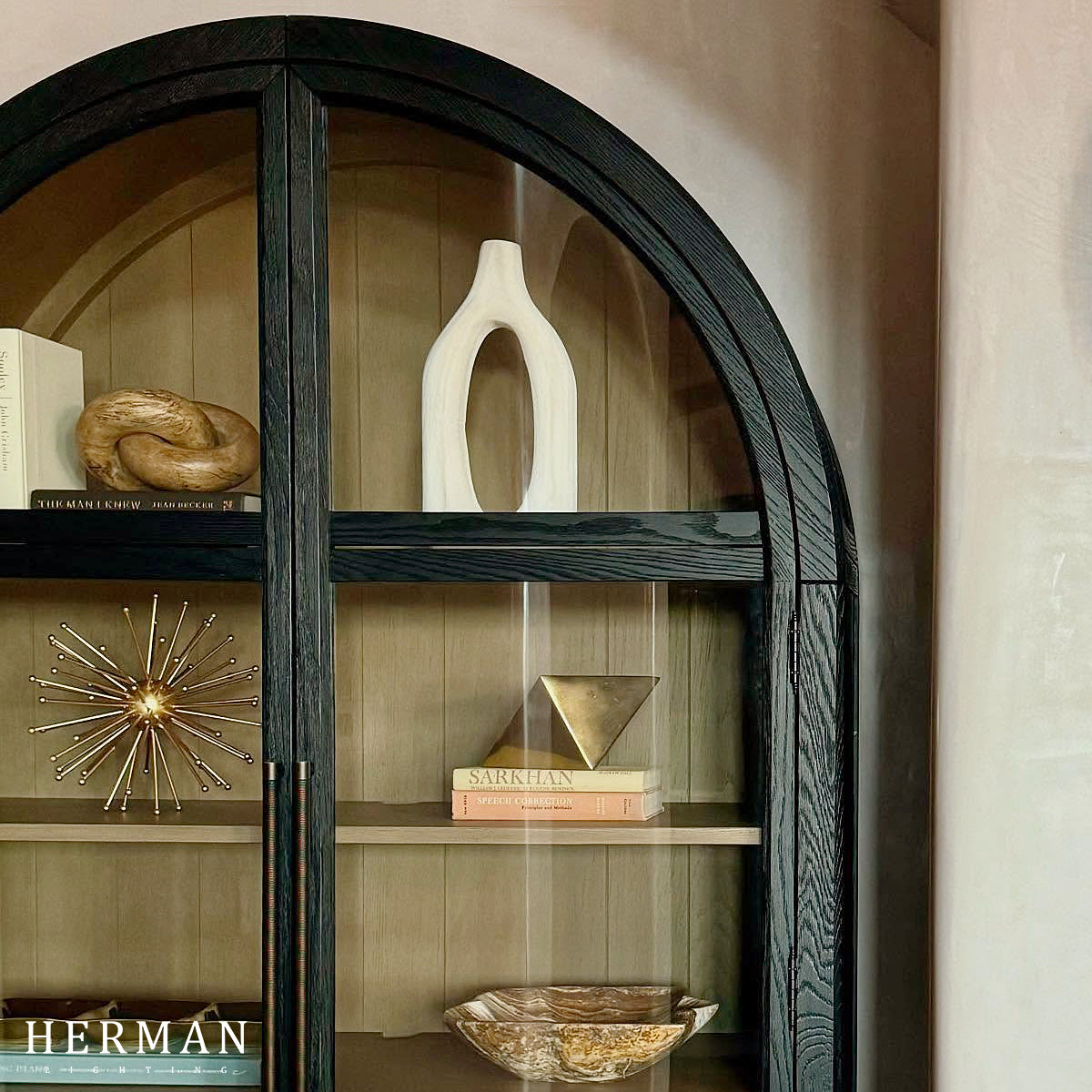 Hattie Accent Cabinet in Oak 36"W 46"W