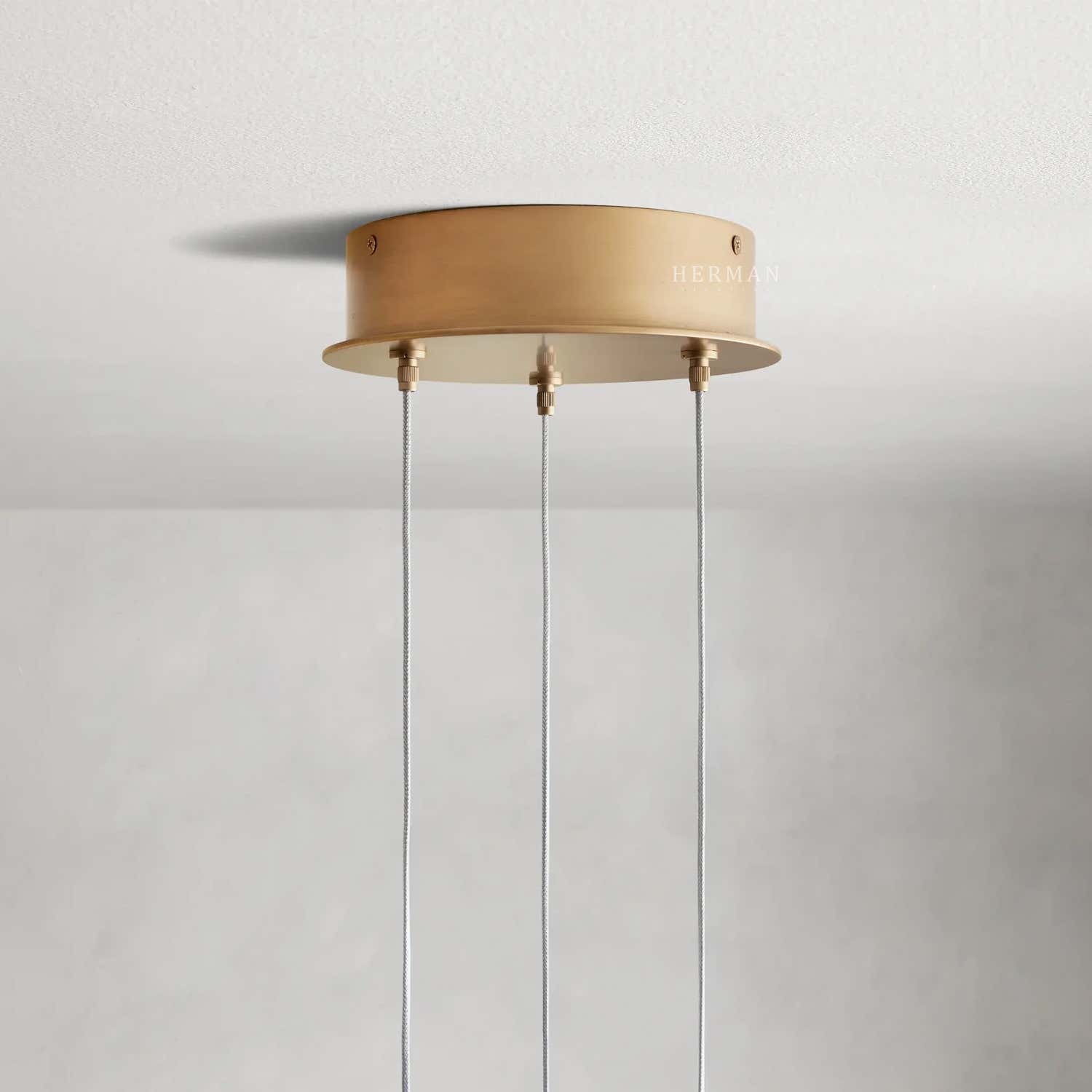 Arica Alabaster Round Chandelier