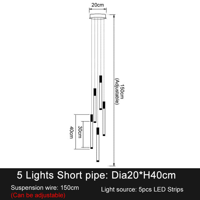 La Barra Staircase Foyer Chandelier