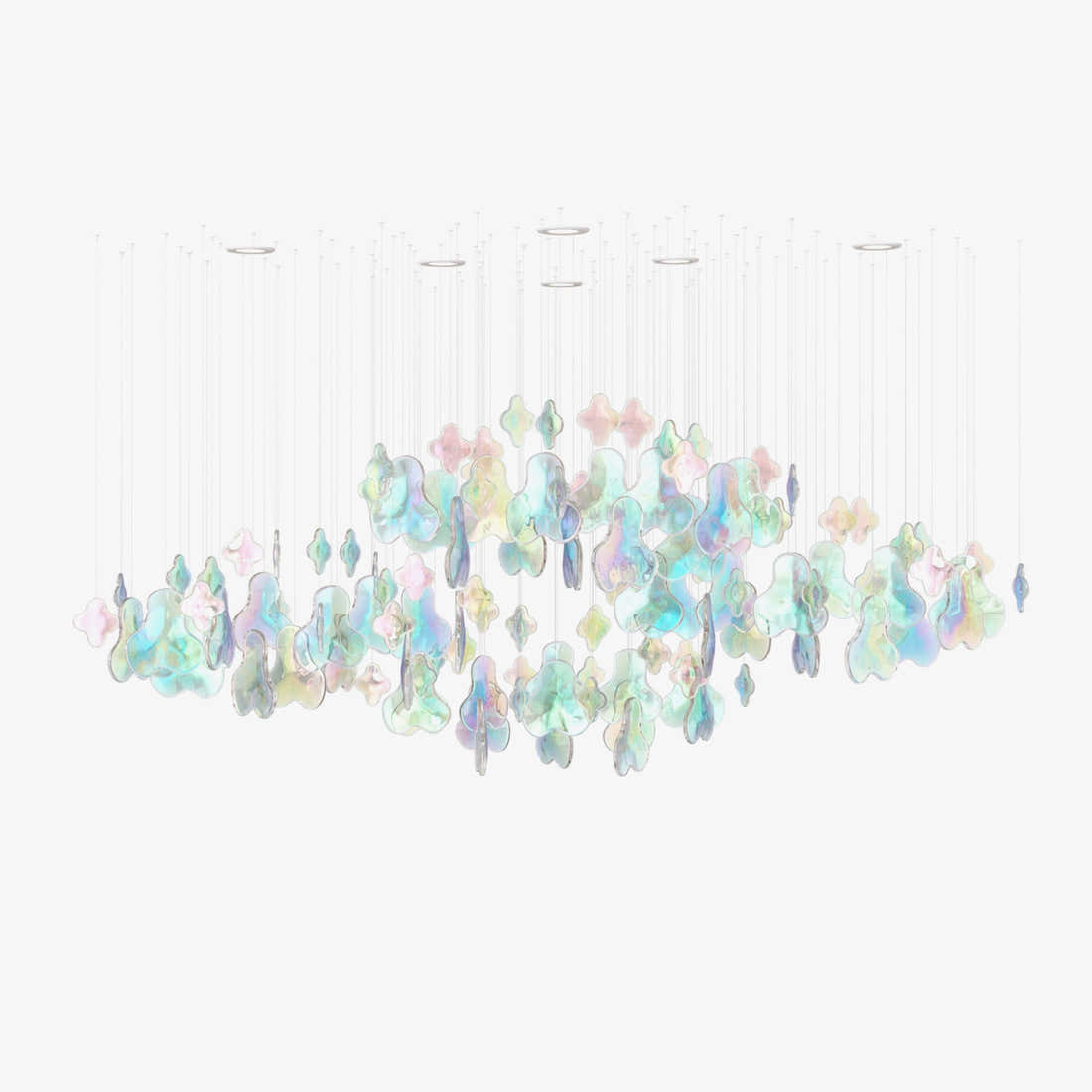 Iris Iridescent Blossom Chandelier