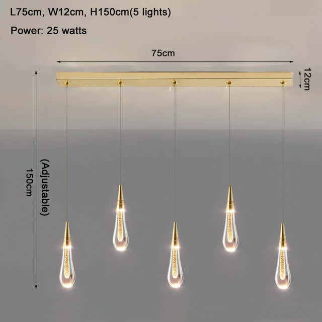 Cadere Water Drop Lighting Fixture