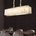 Spain Alabaster Rectangular Dining Room Chandeliers