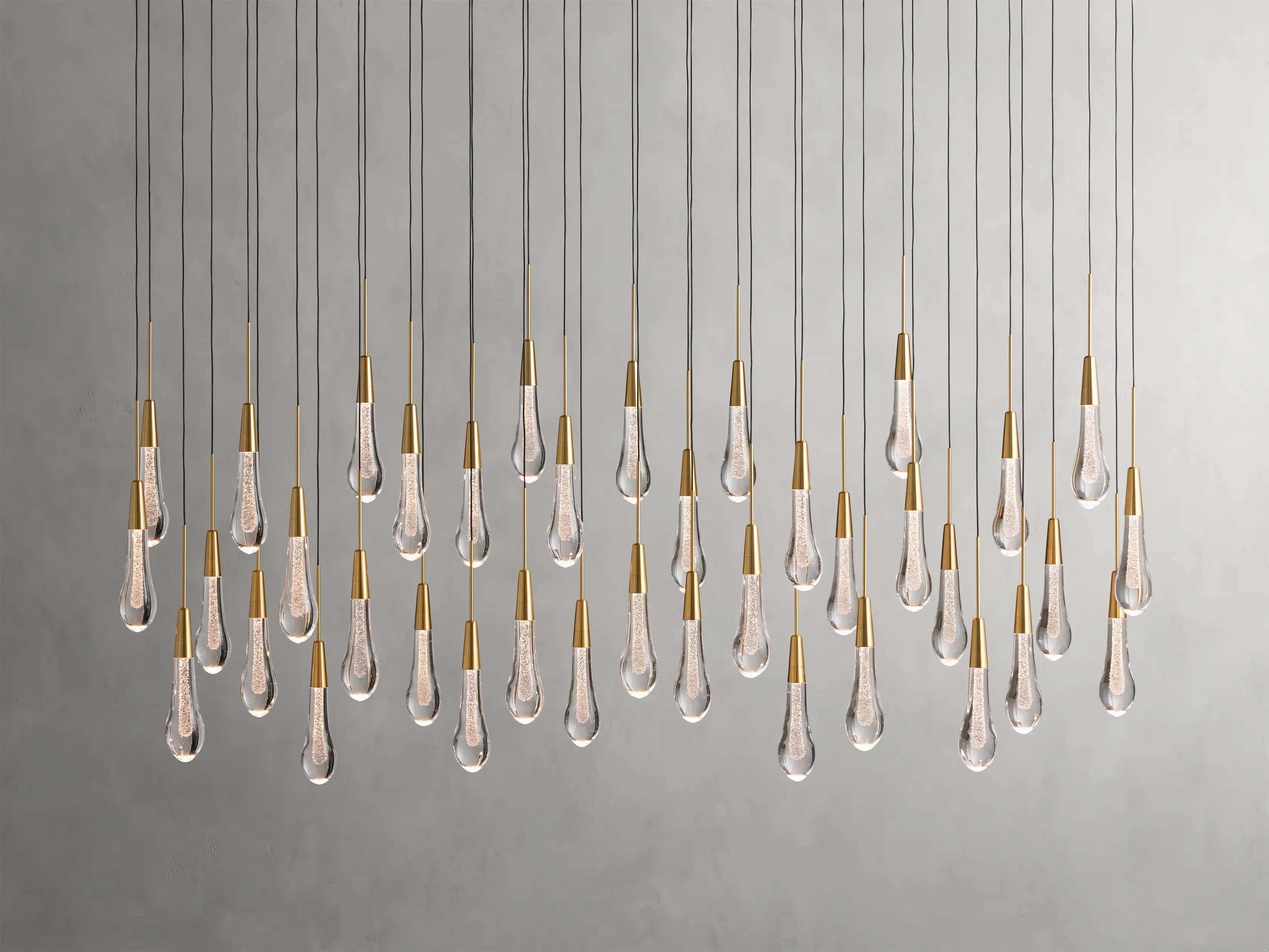 Soltaire Linear Chandelier 37" 50" 60" 70" 87" 120"