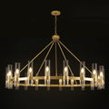 Farmhouse Wagon Wheel Chandelier 60