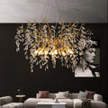 Crystal Raindrop Branch Chandelier