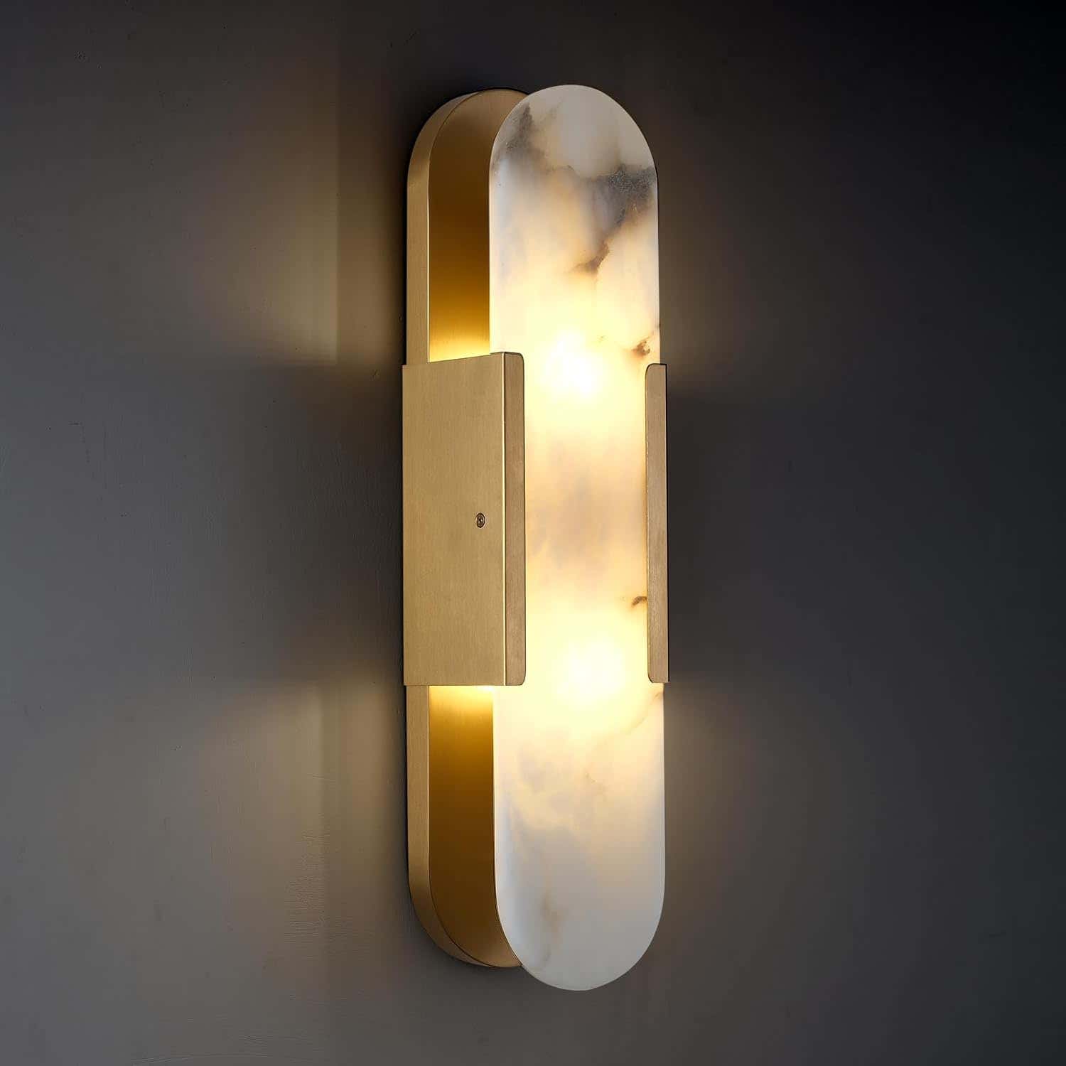 Trinidad Alabaster Wall Sconces 14" 20"