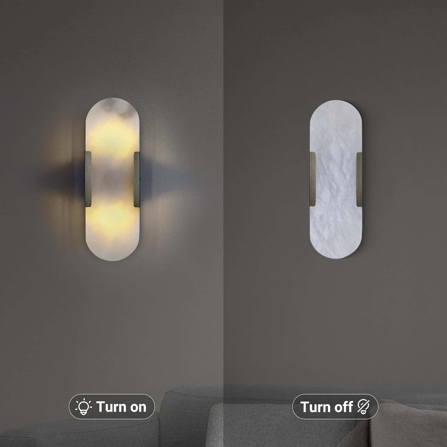 Trinidad Alabaster Wall Sconces 14" 20"