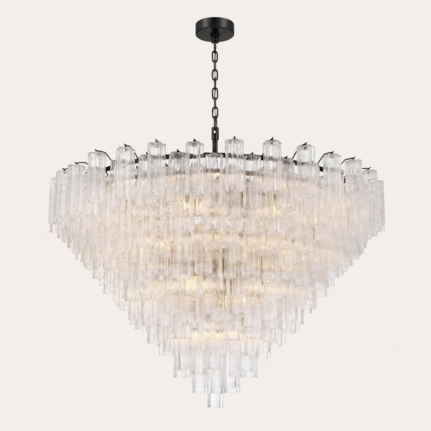 Addis Murano Glass 40 Light Chandelier 62" W