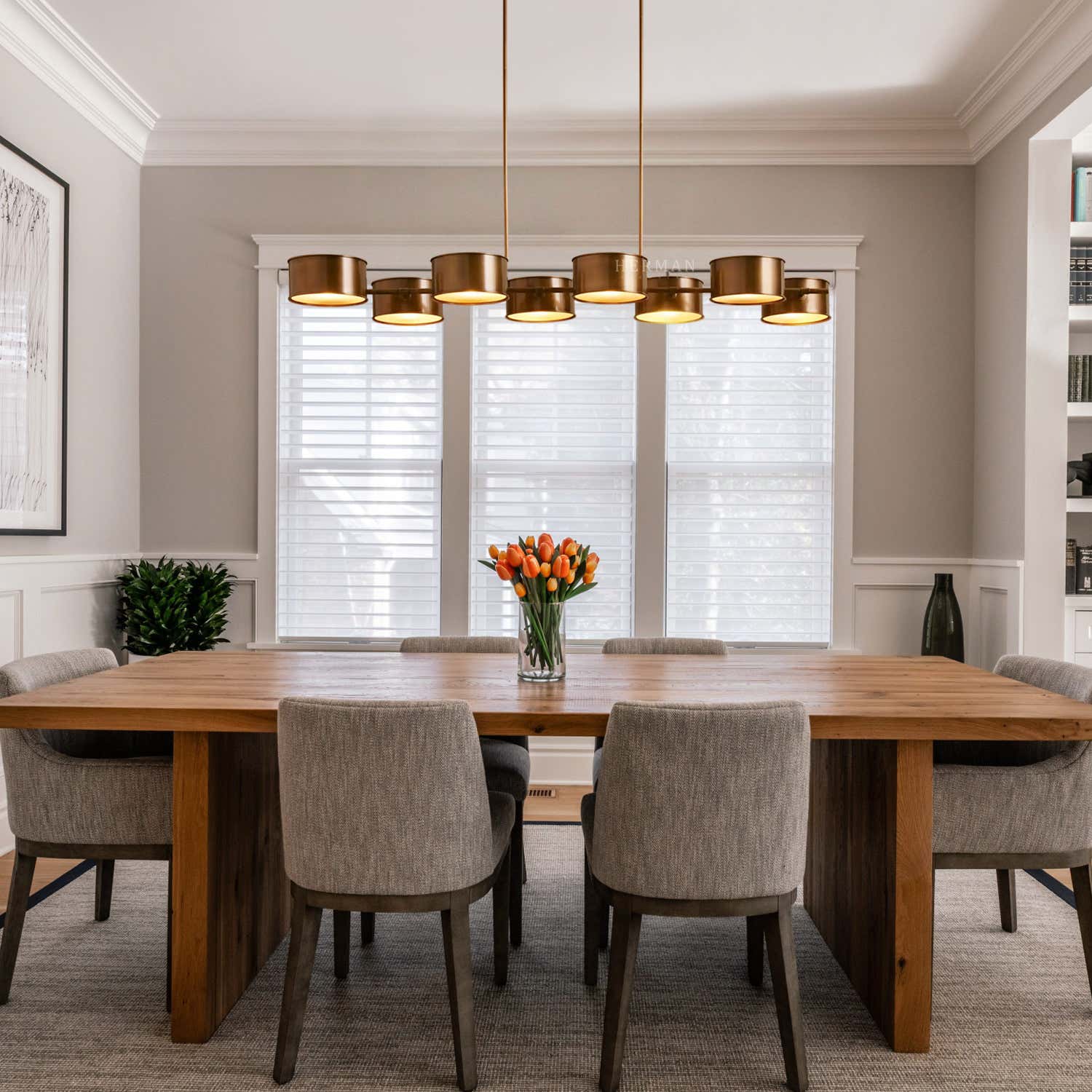 Daphne Metal Linear Chandelier