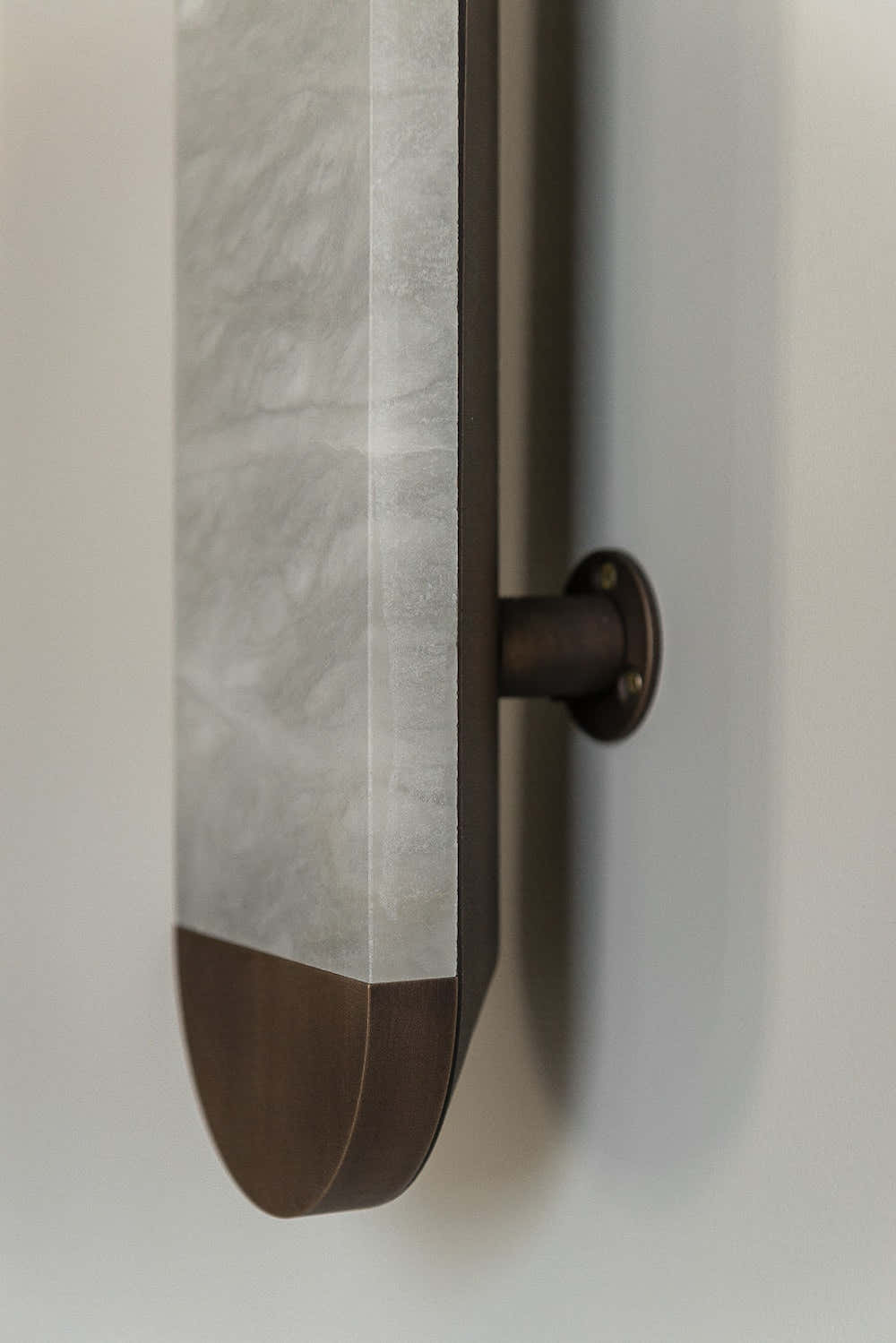 Ghost alabaster wall sconce