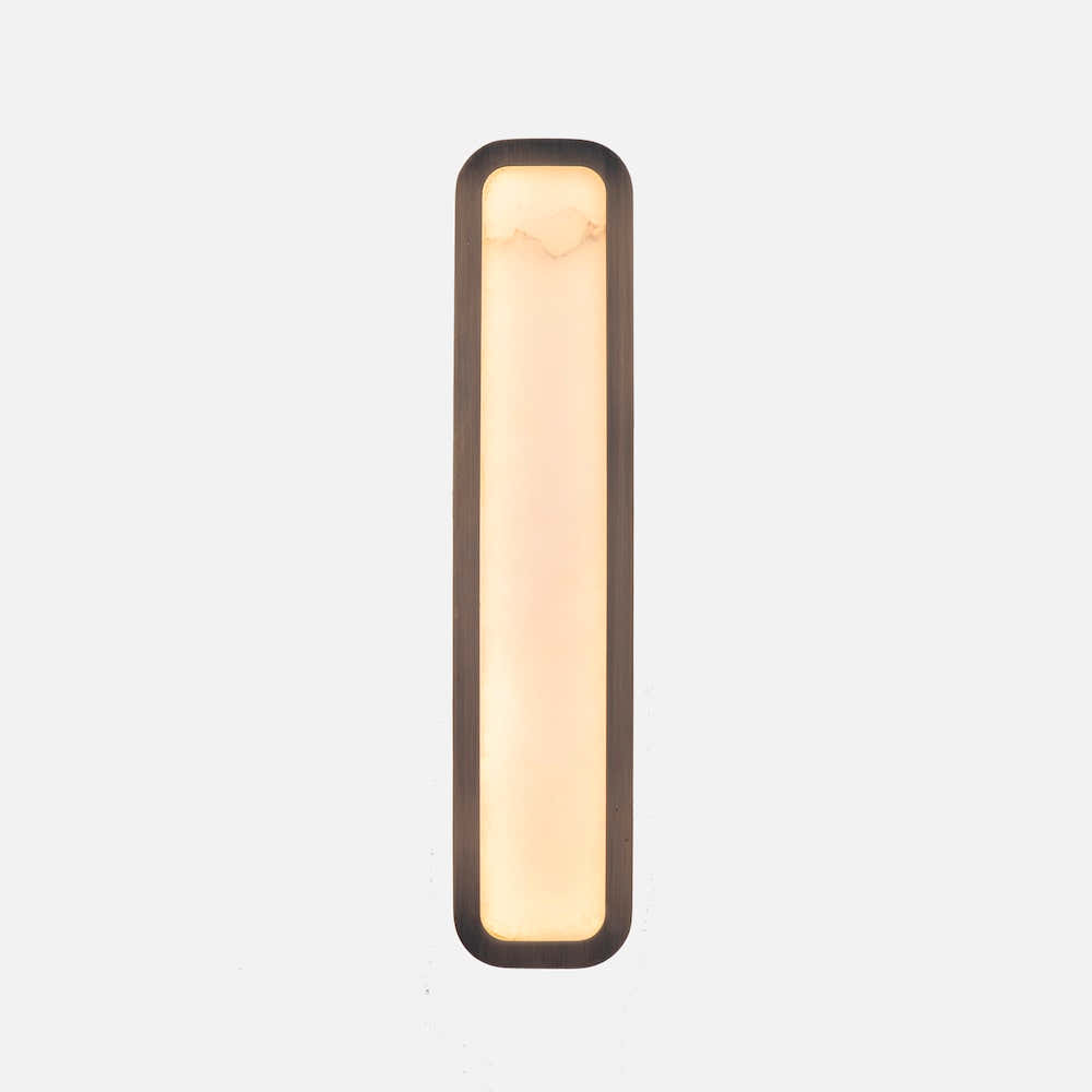 Hublot alabaster wall sconce
