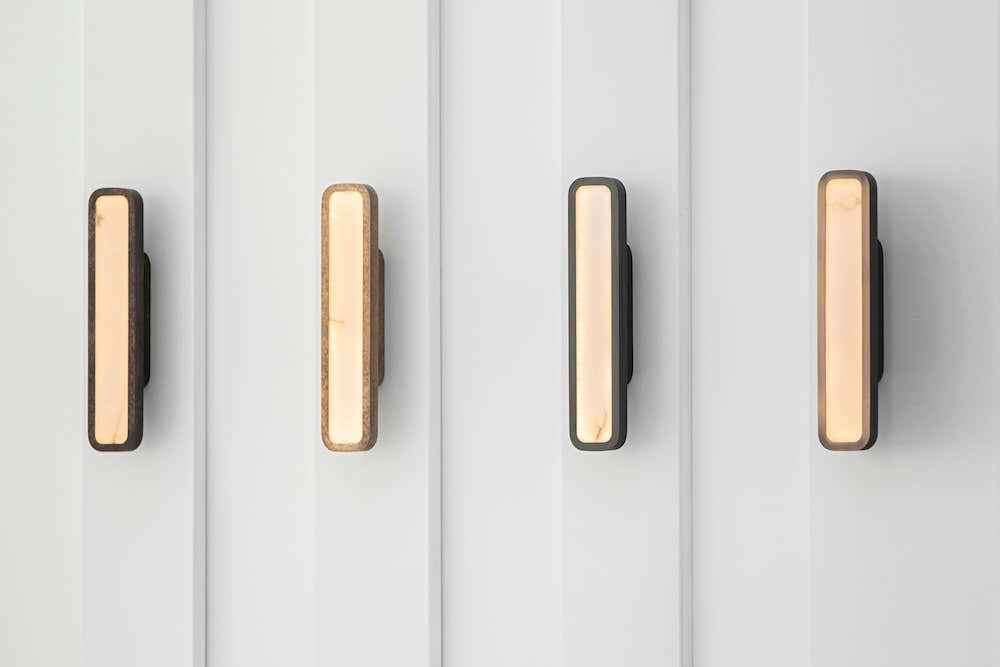 Hublot alabaster wall sconce