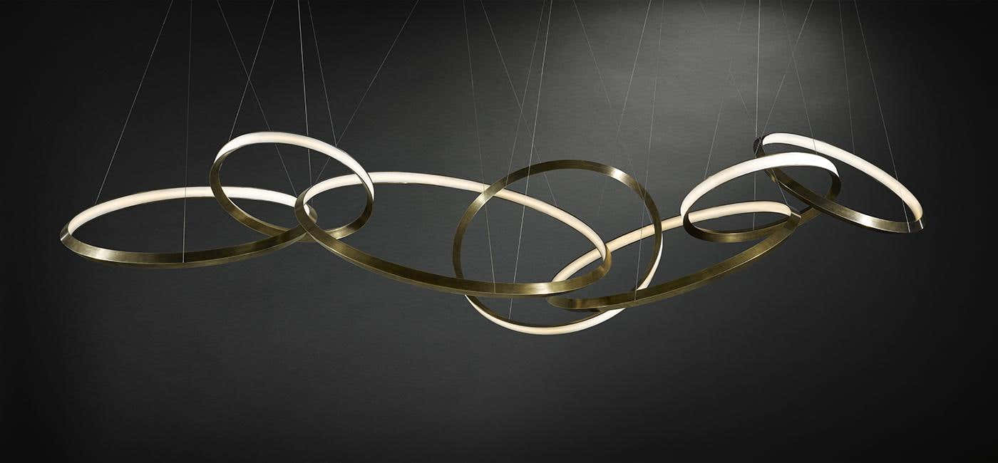 Oracle ring chandelier
