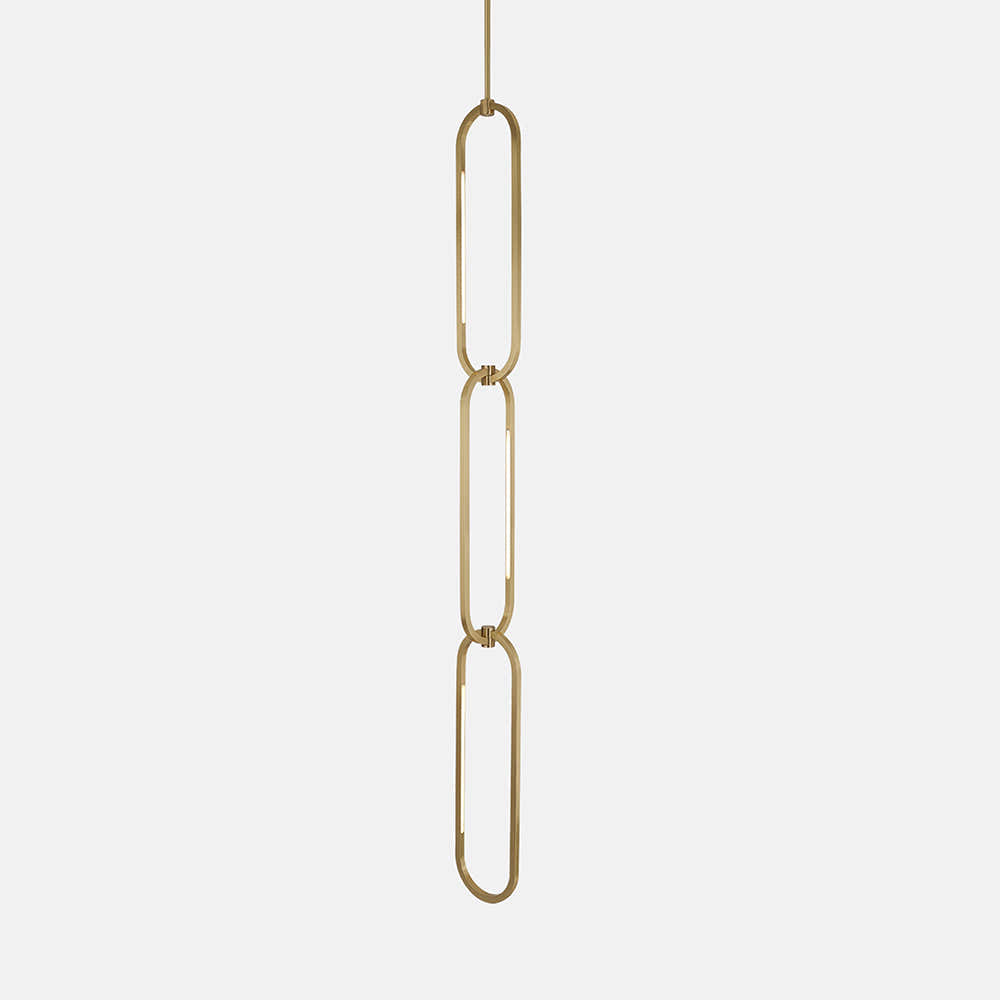 Oval single chanin pendant