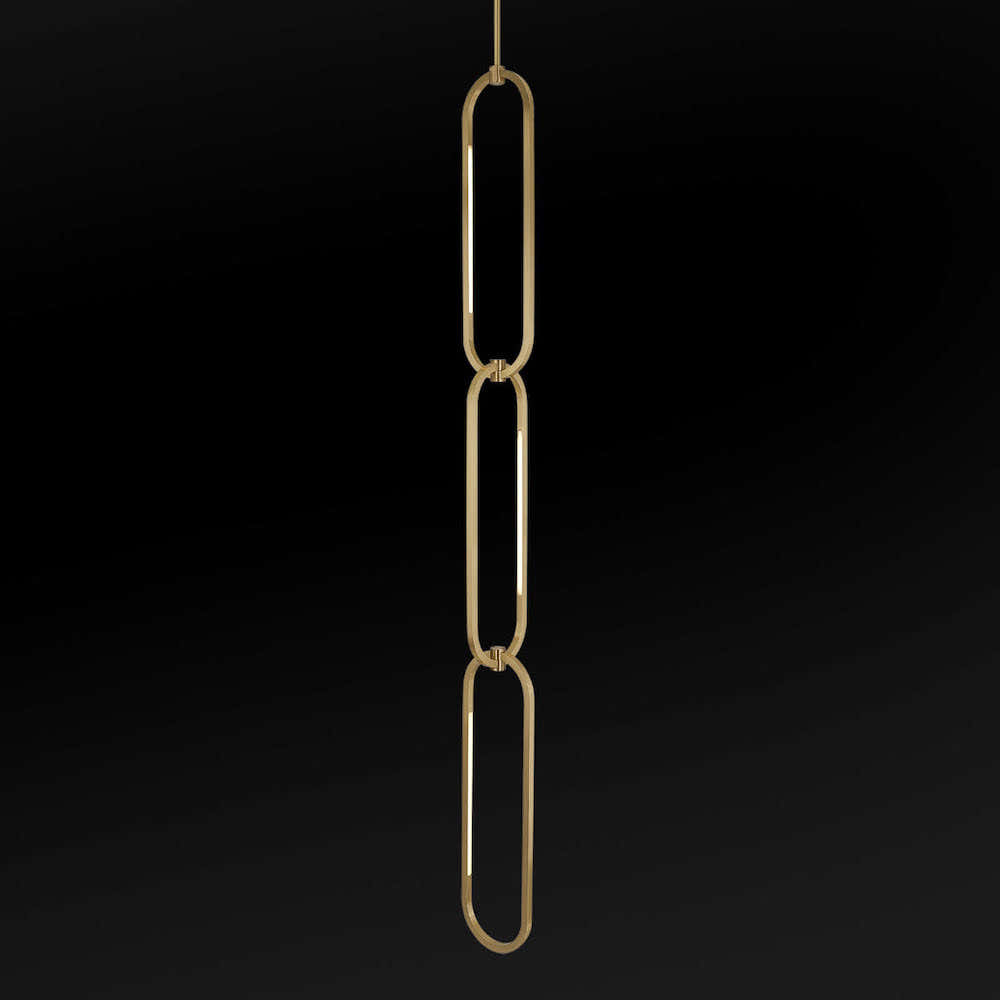 Oval single chanin pendant