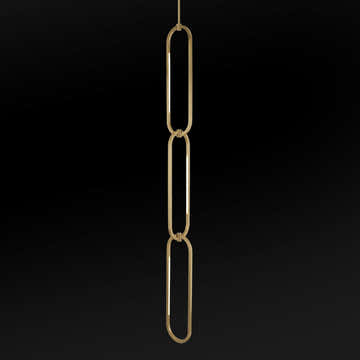 Oval single chanin pendant