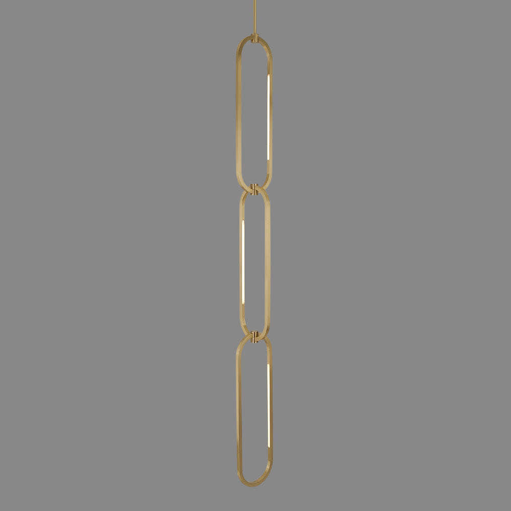 Oval single chanin pendant