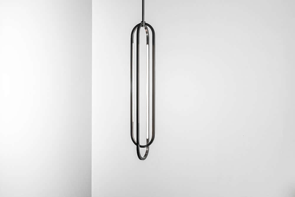 Oval double pendant