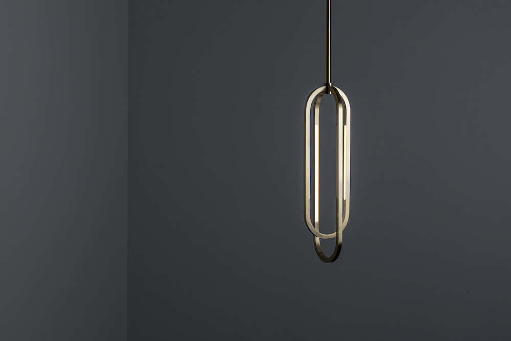 Oval double pendant