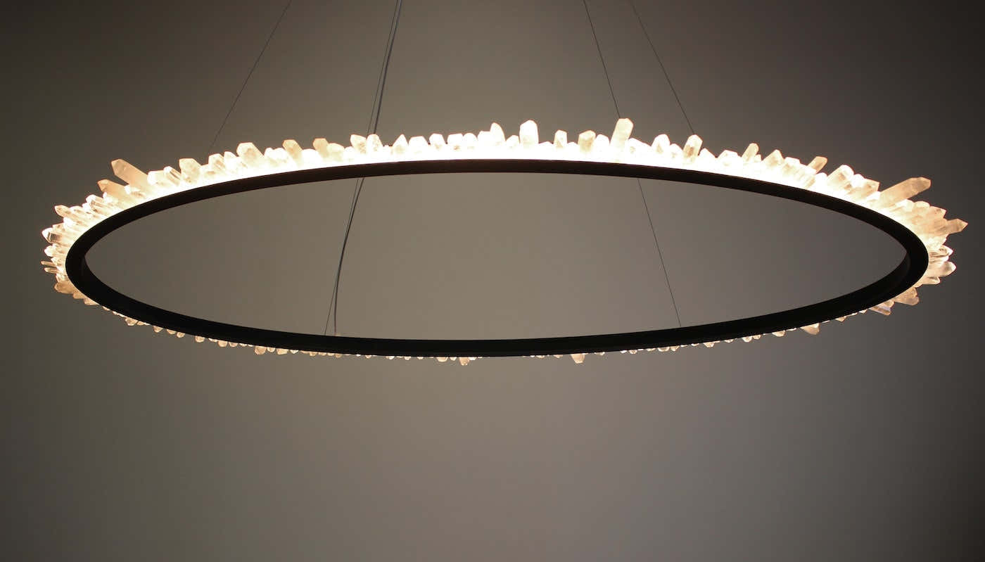 Ring Quartz Chandelier