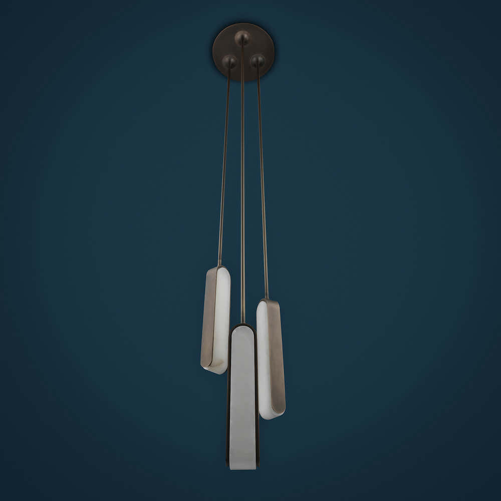 Alabaster Pearl Cent Pendant Light