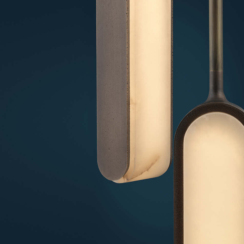 Alabaster Pearl Cent Pendant Light