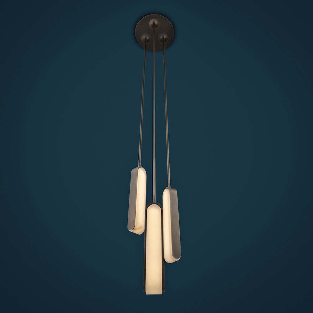 Alabaster Pearl Cent Pendant Light