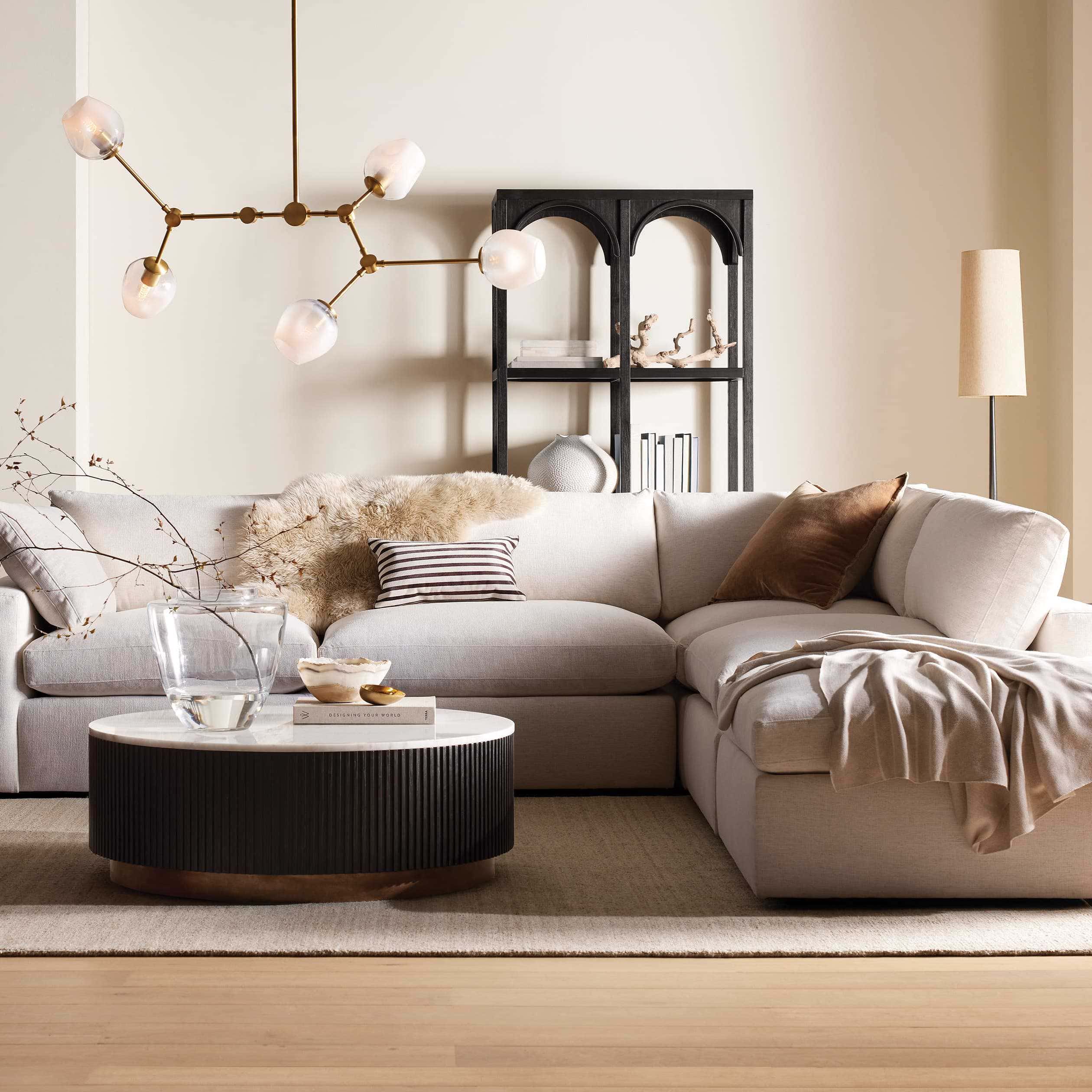 Noella Brass Chandelier 52''