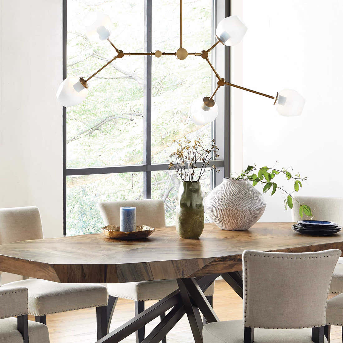 Noella Brass Chandelier 52''