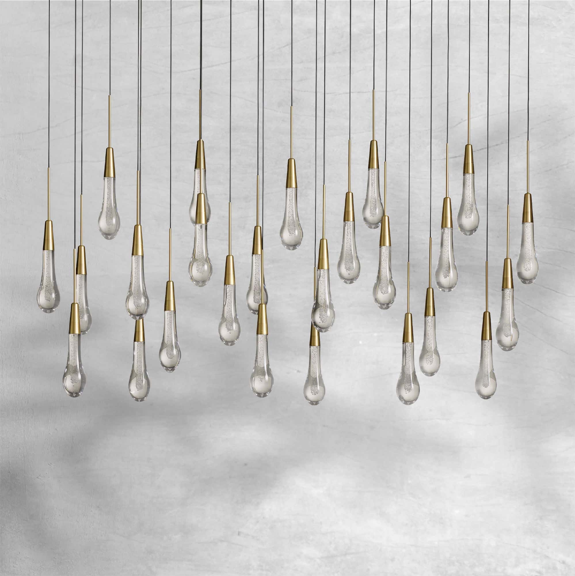 Soltaire Linear Chandelier 37" 50" 60" 70" 87" 120"