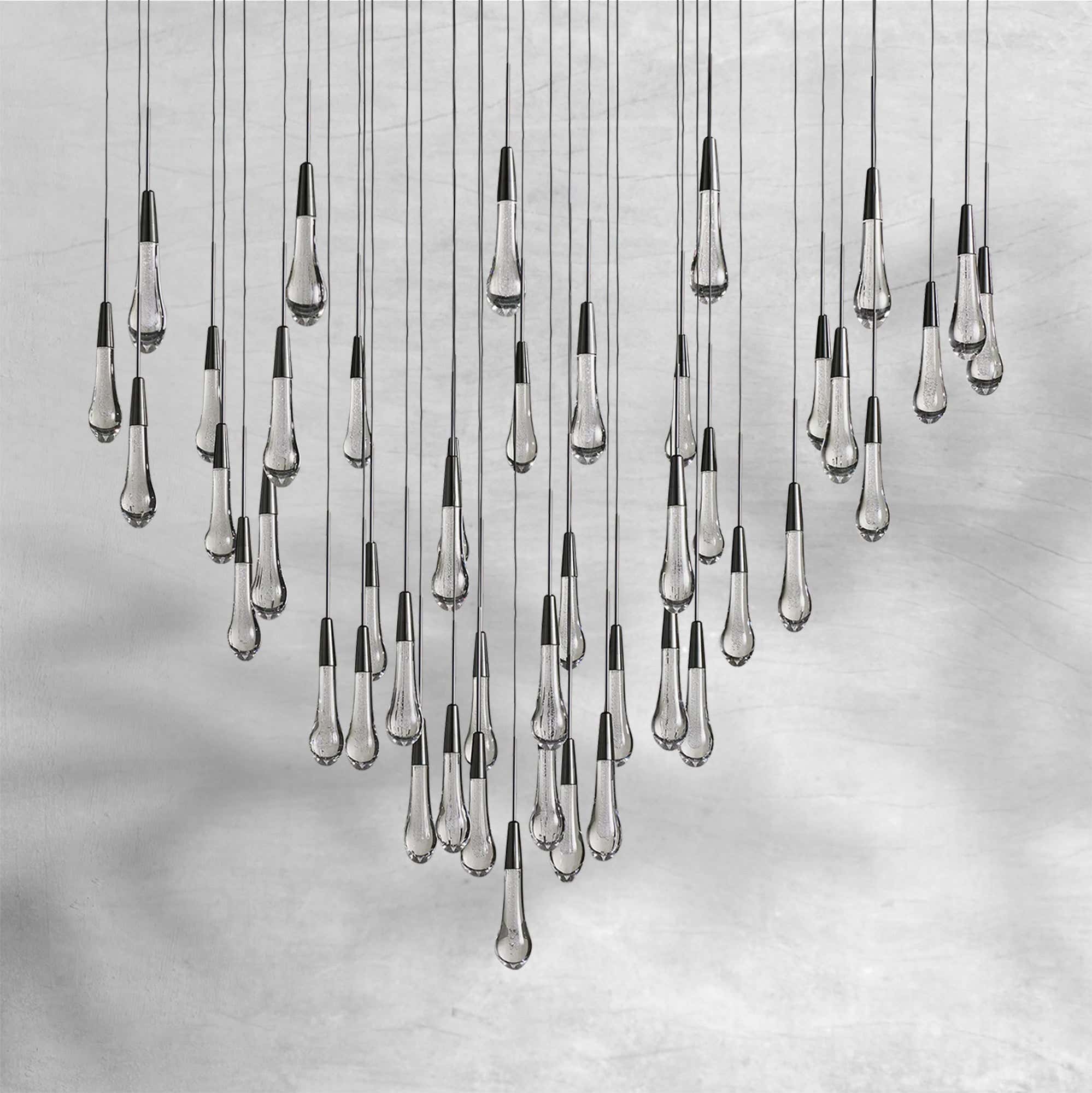 Soltaire Round Chandelier 58"W