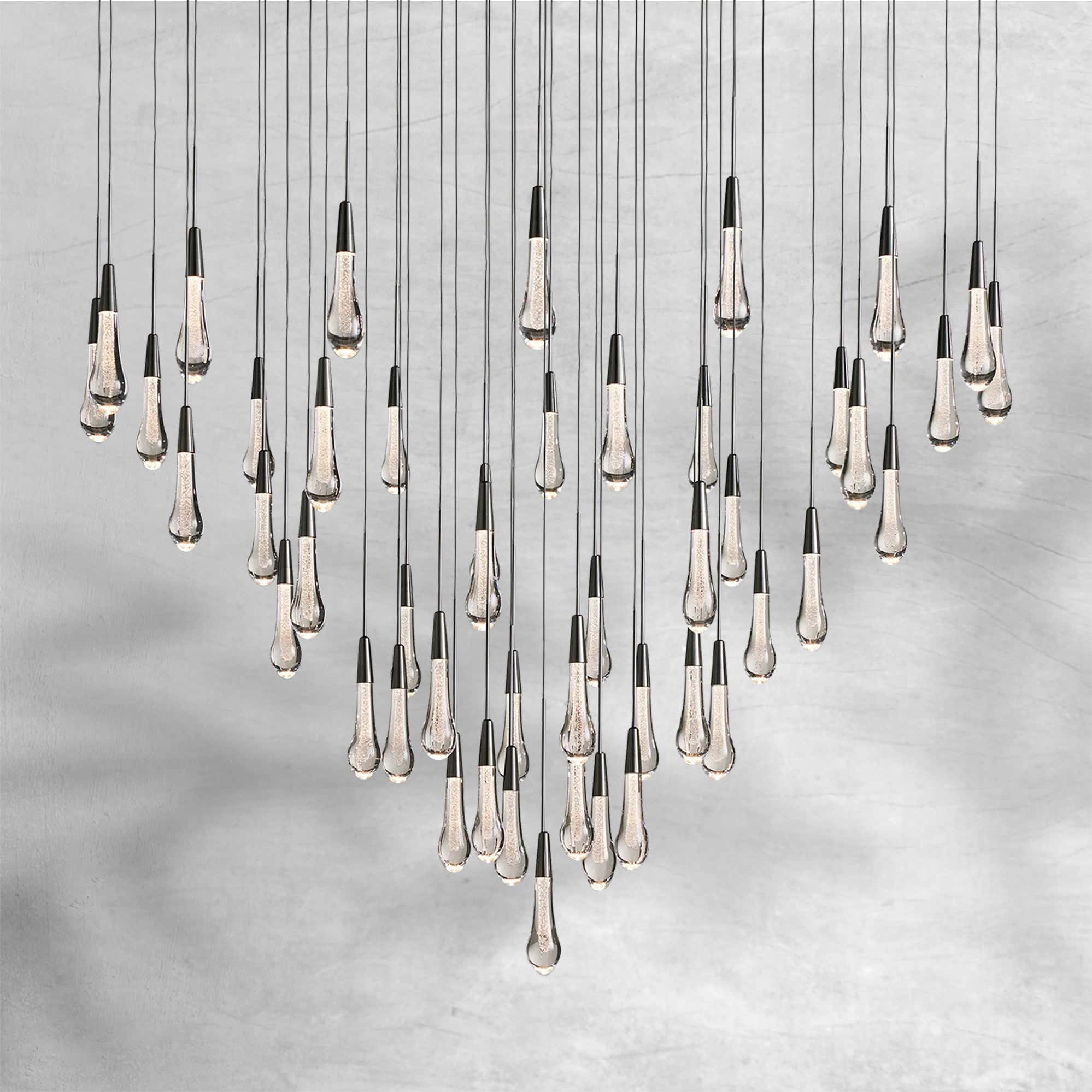 Soltaire Round Chandelier 58"W