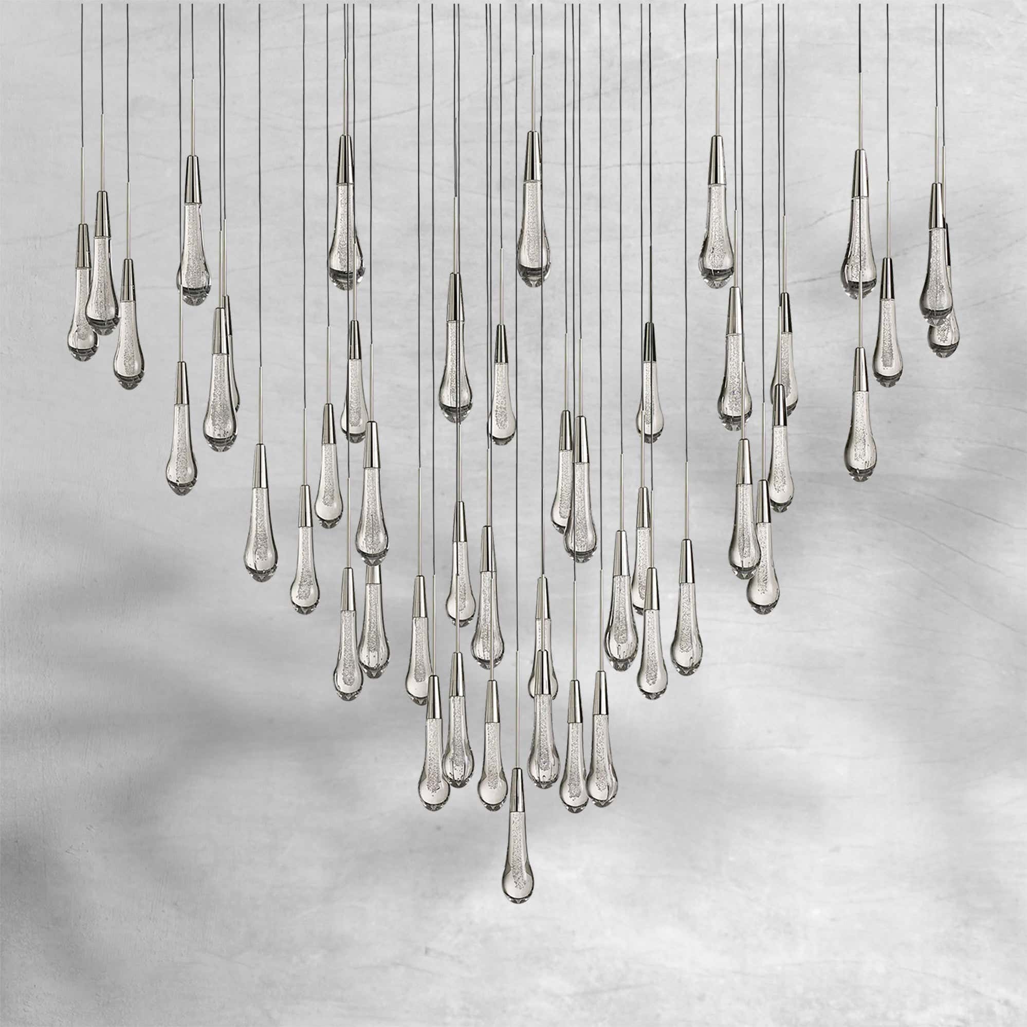 Soltaire Round Chandelier 58"W