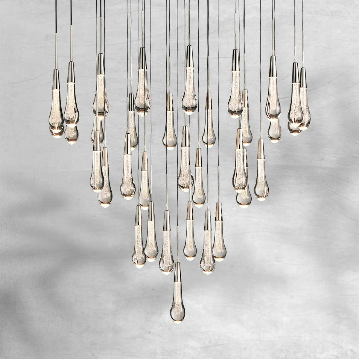 Soltaire Round Chandelier 17"24"36"48''58"