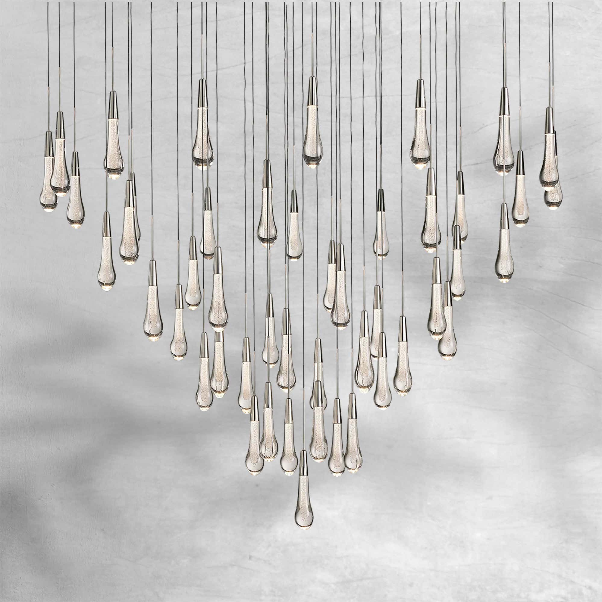 Soltaire Round Chandelier 58"W